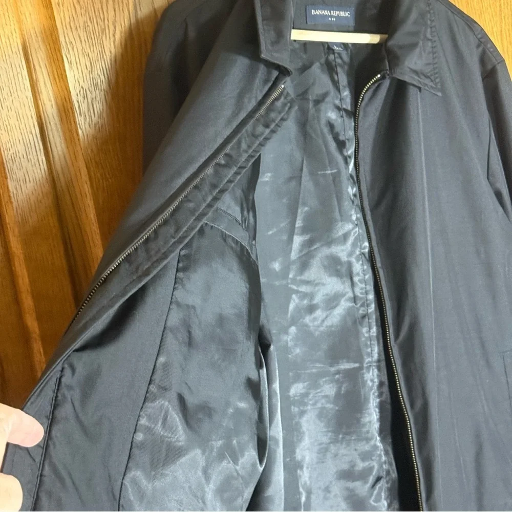 Banana Republic Black Full‎ Zip Lightweight Jacket Men’s Large